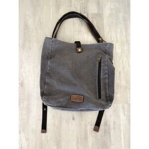 CargIt Backpack Gray Bag Canvas Travel Cargo it 15" x 14" x 4" See Description